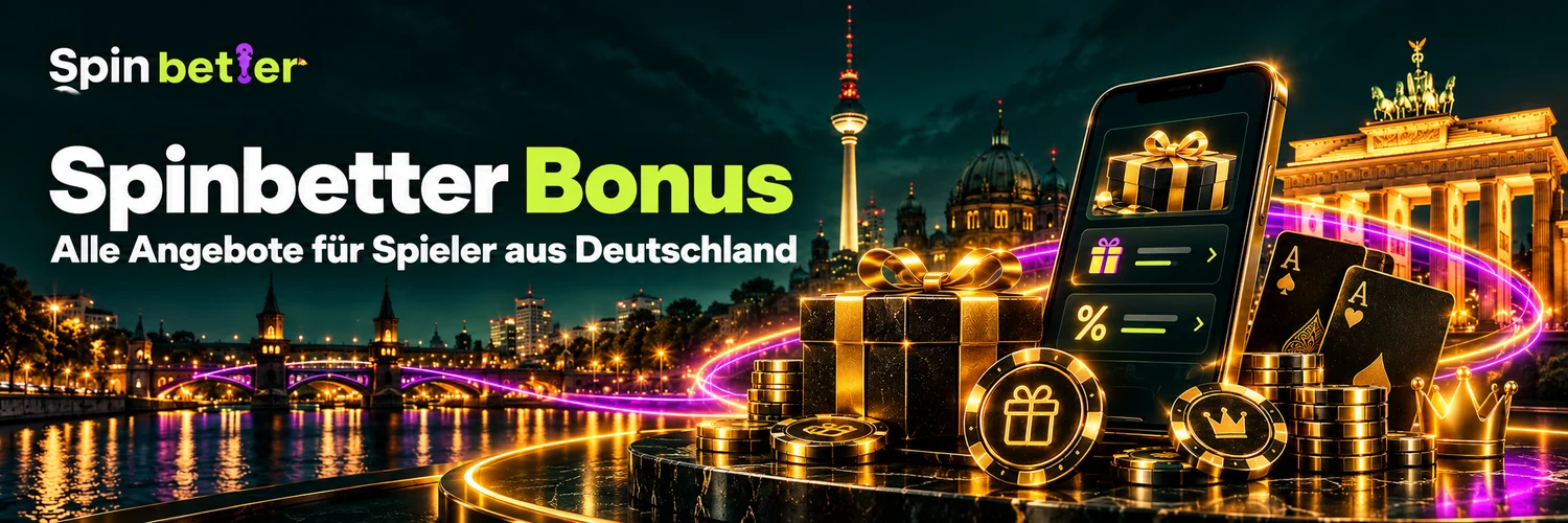 Spinbetter Bonus: alle Angebote für Spieler aus Deutschland